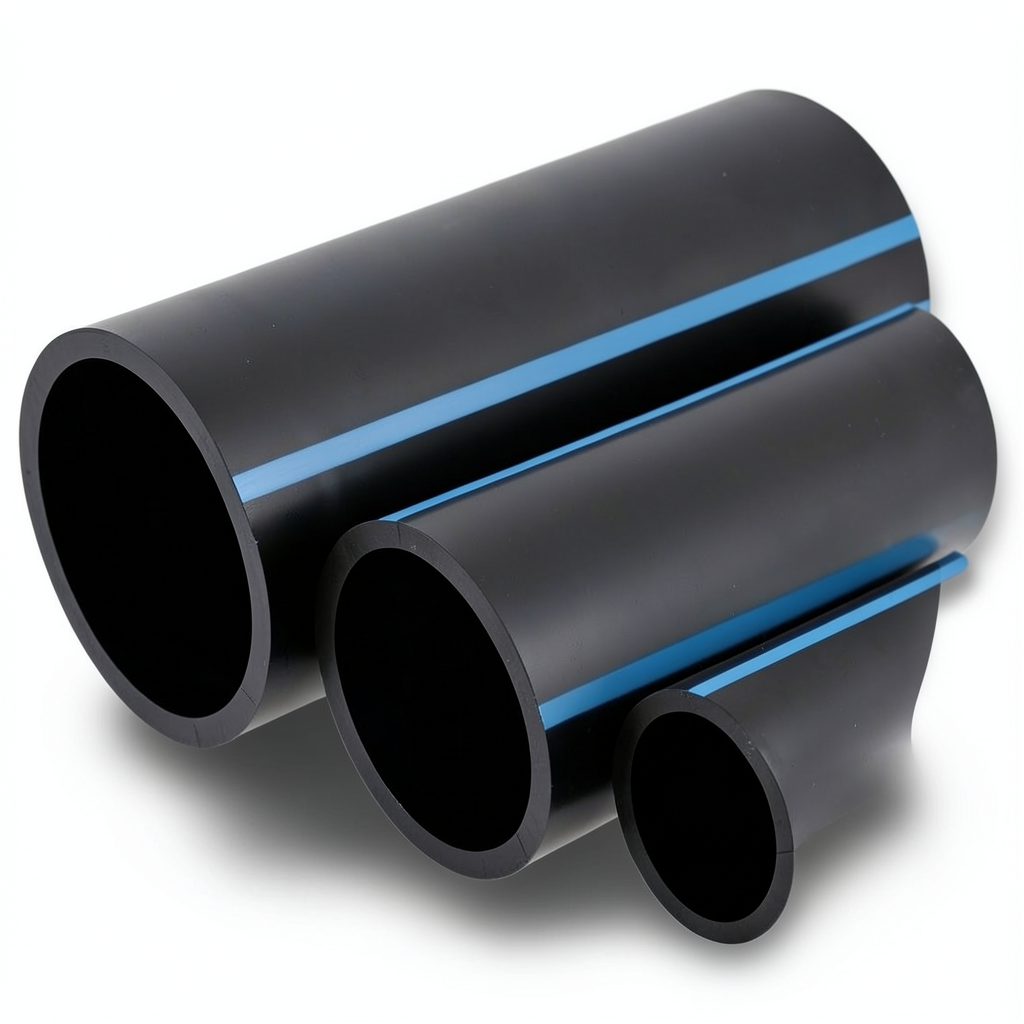 مواسير HDPE الوطني ضغط 20 بار قطر خارجي 400 مم سمك 29.4 مم لون أسود