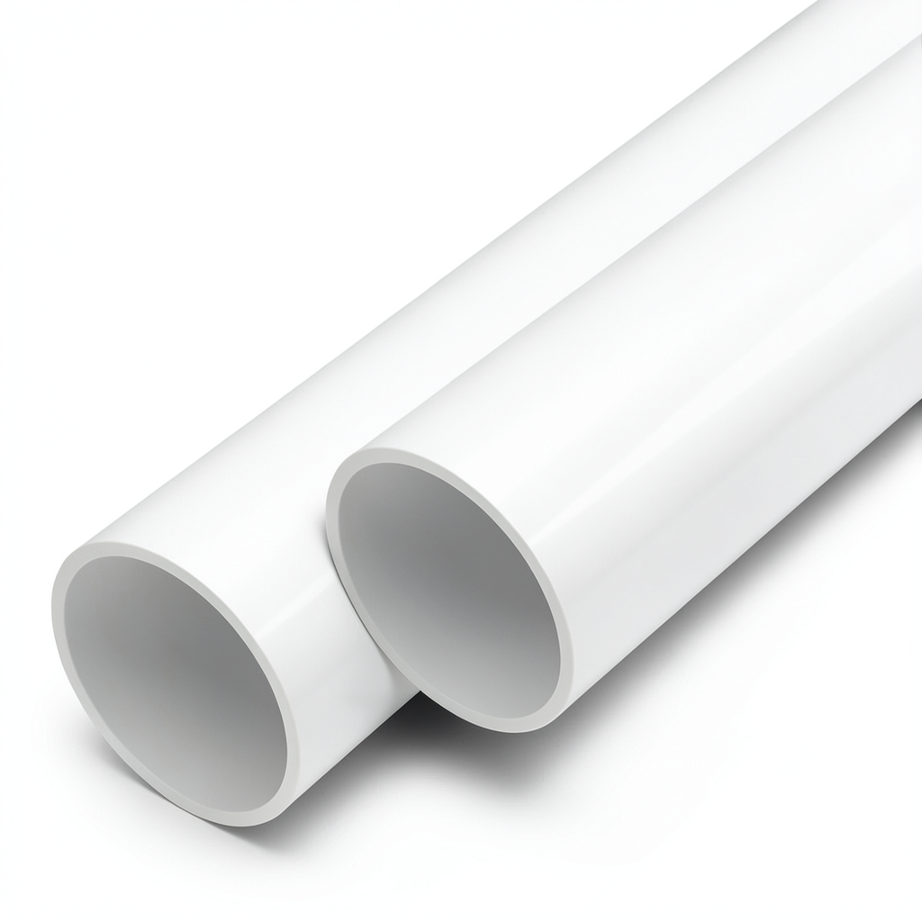 مواسير UPVC مقاس 1/4 1 إنش سمك 3.6 مم لون أبيض ضغط عالي