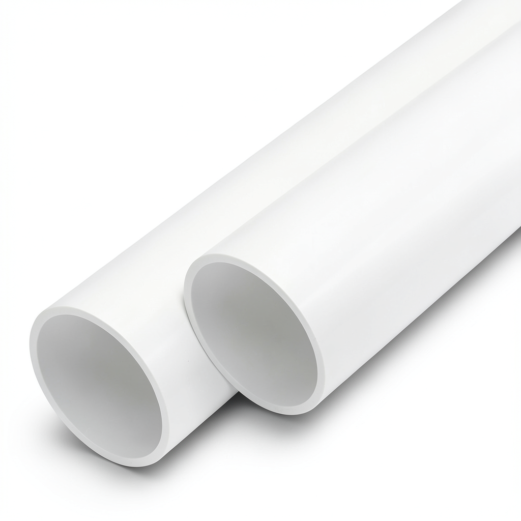 مواسير UPVC مقاس 1/2 1 إنش سمك 3.7 مم لون أبيض