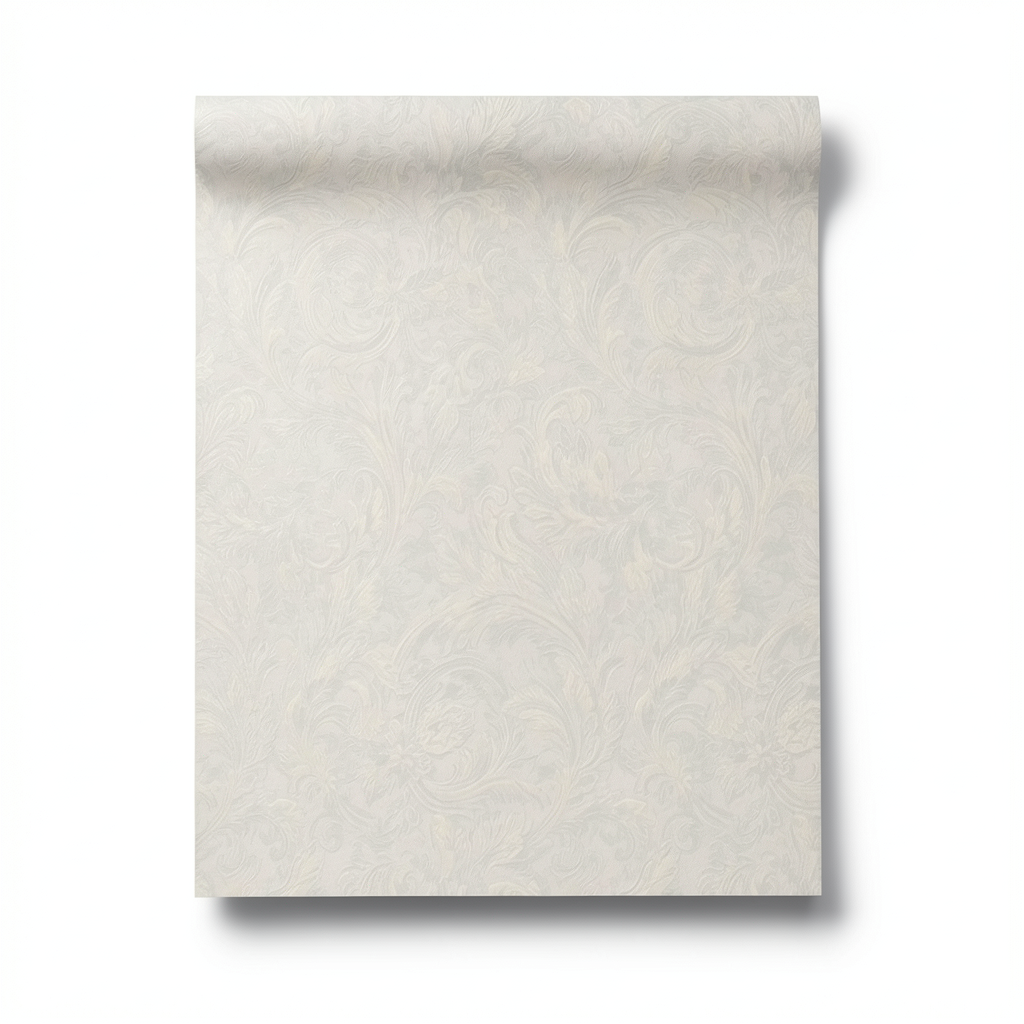 Italian Patterned Wallpaper 10m x 0.73m Pale Beige, Model 56869