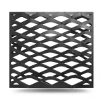 Hot Rolled Black Steel Expanded Metal Mesh Thickness 4.8 mm Width 2.44 m Length 2 m