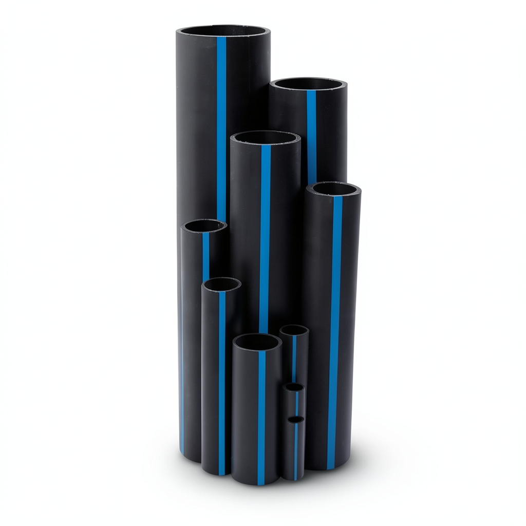 Sappco HDPE Pipes PE 100 Pressure 6 Bar Outside Diameter 125 mm Thickness 4.8 mm Black Color | SAPPCO