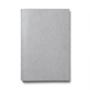 Italian Wallpaper Leaf Pattern 10m x 1.06m Gray Color, Model 4709