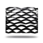 Hot Rolled Black Steel Expanded Metal Mesh Thickness 4.8 mm Width 2.44 m Length 2 m