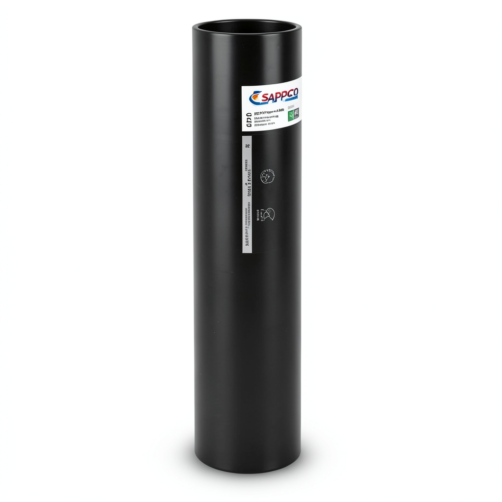 أنابيب HDPE سابكو PE 100 ضغط 6 بار قطر خارجي 200 مم سمك 7.7 مم لون أسود | سابكو