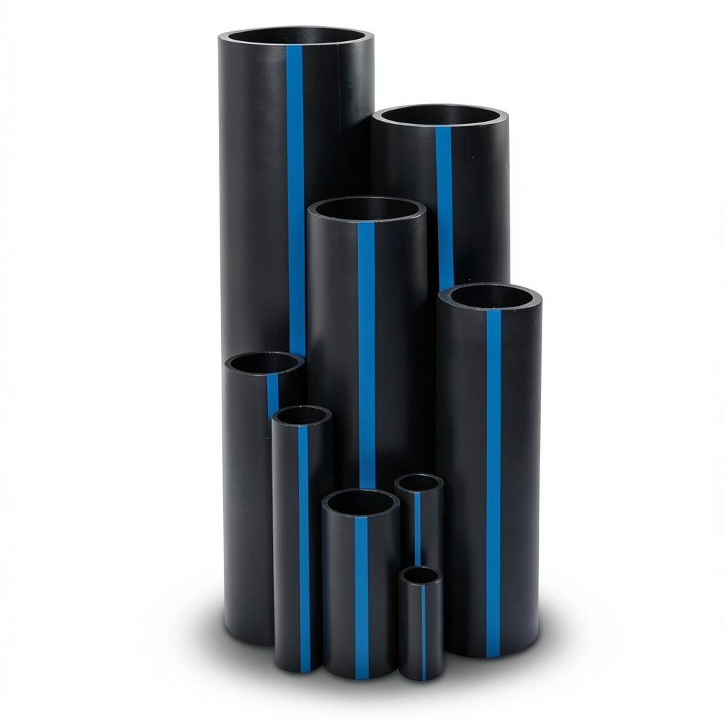 مواسير HDPE سابكو PE 100 ضغط 6 بار قطر خارجي 225 مم سمك 8.6 مم لون اسود | سابكو