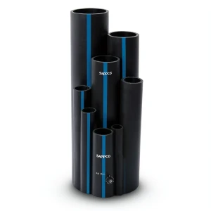 Sappco HDPE Pipes PE 100 Pressure 6 Bar Outside Diameter 180 mm Thickness 6.9 mm Black | SAPPCO