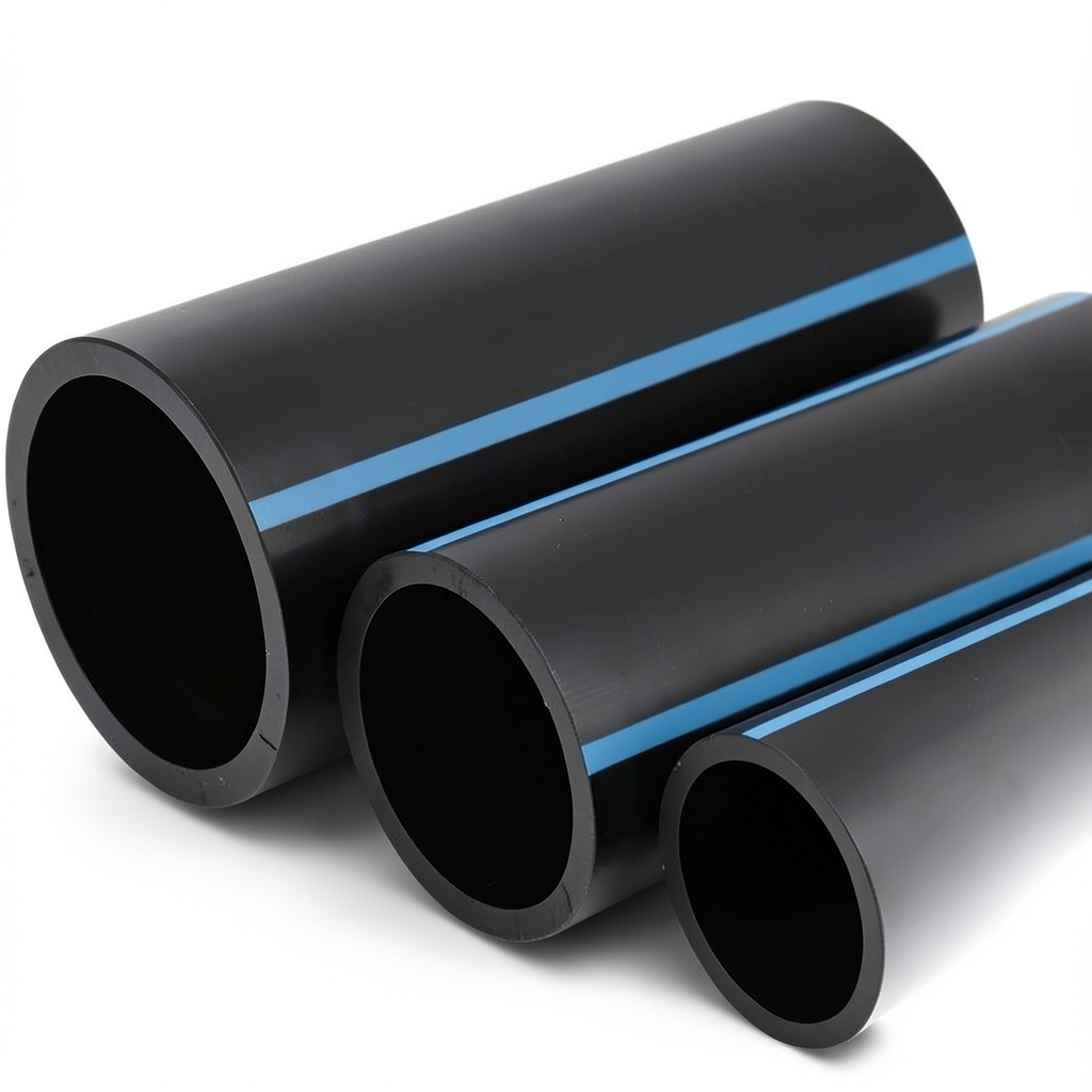 أنابيب HDPE الوطني ضغط 25 بار قطر 160 مم سمك 14.6 مم لون أسود