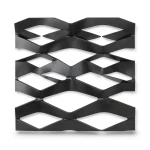 Hot Rolled Black Steel Expanded Metal Mesh Thickness 5.8 mm Width 2.44 m Length 2 m