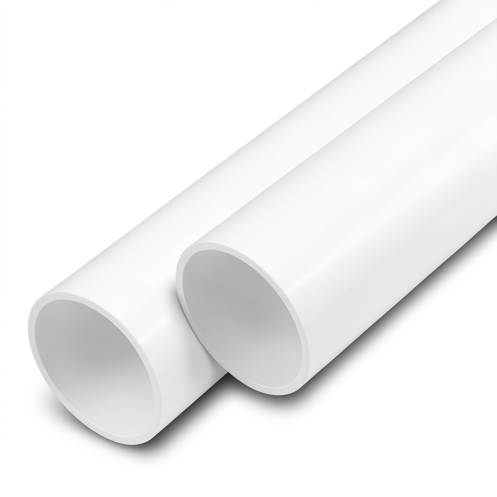 UPVC Pipes Nominal Pressure 20 Bar Outside Diameter 200 mm Thickness 14.7 mm White