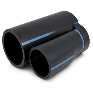 NPF HDPE Pipes for Water Networks Pressure 6 Bar Outside Diameter 50 mm Thickness 1.6 mm Black