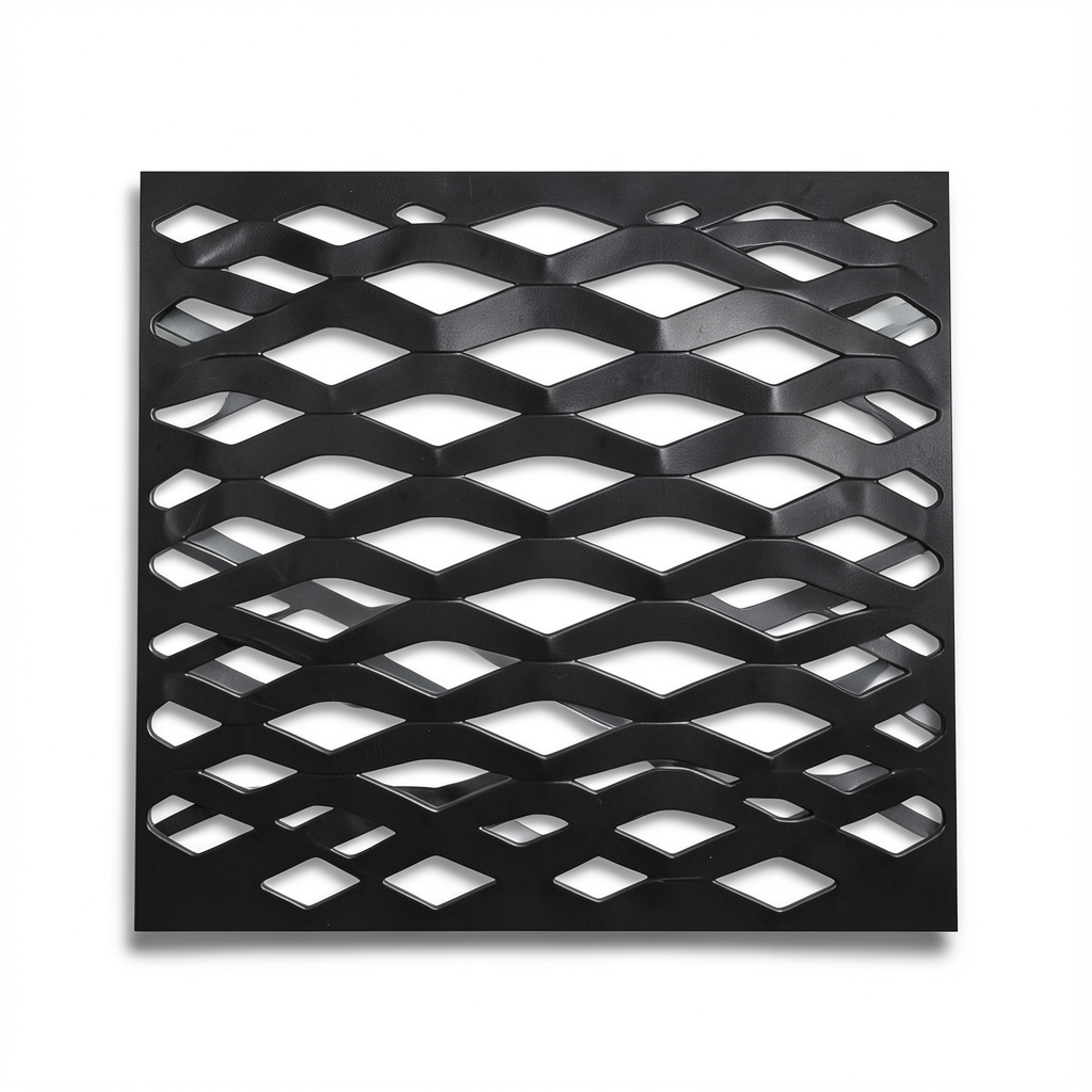 Hot Rolled Black Steel Expanded Metal Mesh Thickness 5.8 mm Width 2.44 m Length 3 m