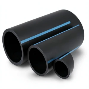 أنابيب HDPE الوطني لشبكات المياه ضغط 6 بار قطر خارجي 63 مم سمك 2 مم لون أسود