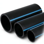 NPF HDPE Pipes for Water Networks Pressure 6 Bar Outside Diameter 75 mm Thickness 2.3 mm Black