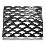 Hot Rolled Black Steel Expanded Metal Mesh 4.8 mm Thickness 3 m Length 2.44 m Width