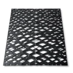Hot Rolled Black Steel Expanded Metal Mesh Thickness 5.8 mm Width 2.44 m Length 4 m