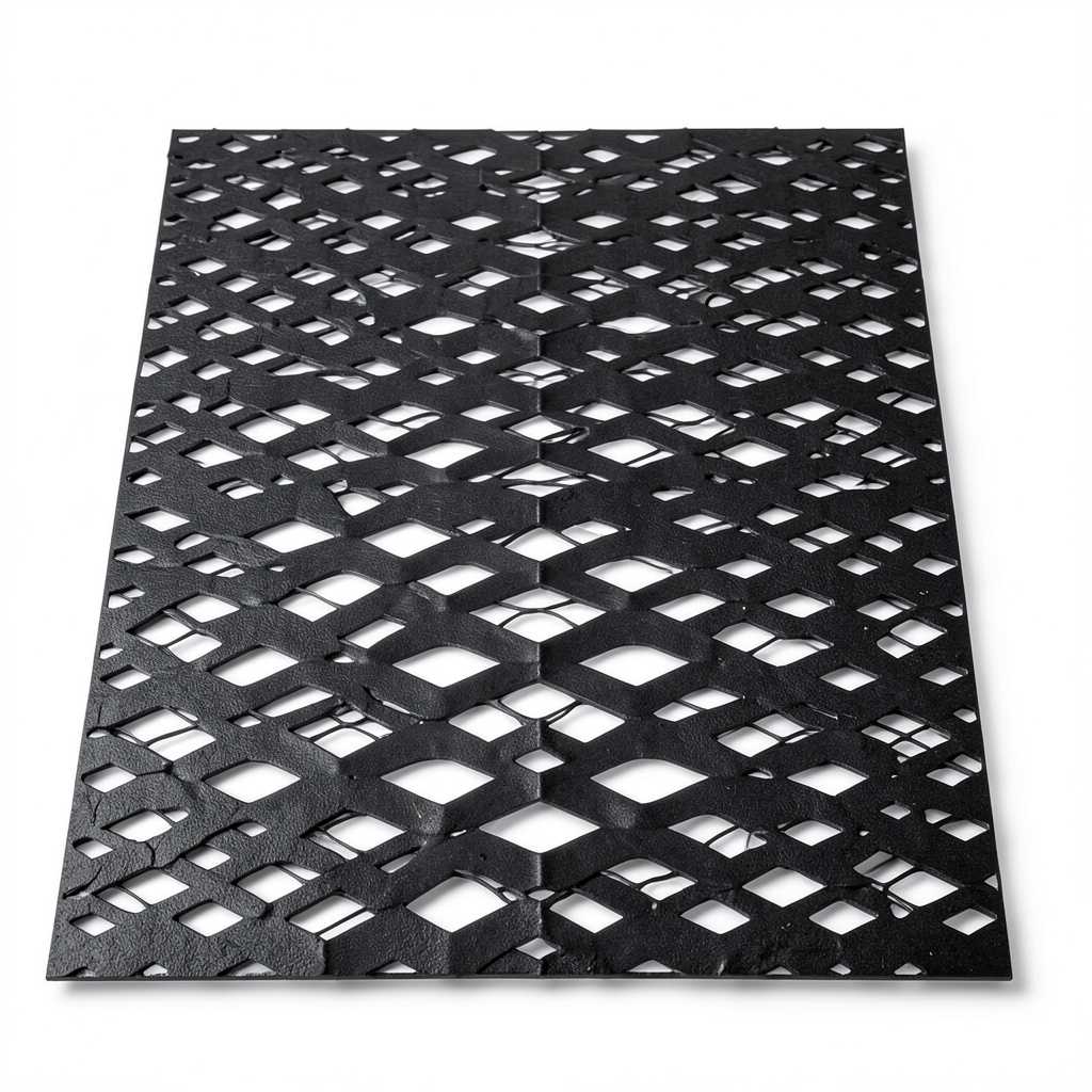 Hot Rolled Black Steel Expanded Metal Mesh Thickness 5.8 mm Width 2.44 m Length 4 m