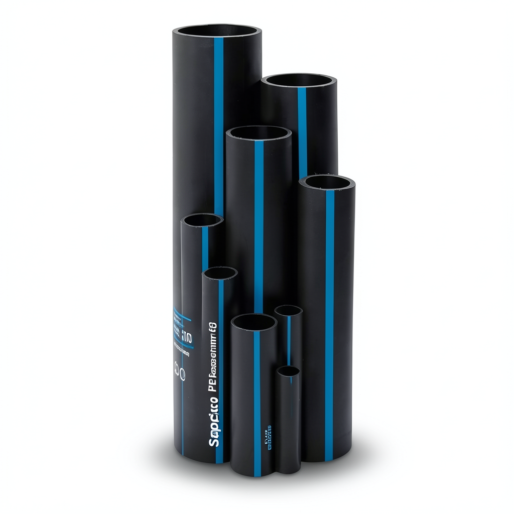 أنابيب HDPE سابكو PE 100 ضغط 6 بار قطر خارجي 140 مم سمك 5.4 مم لون اسود | سابكو