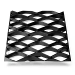 Hot Rolled Black Steel Expanded Metal Mesh 6 mm Thickness 2.44 m Width 1 m Length