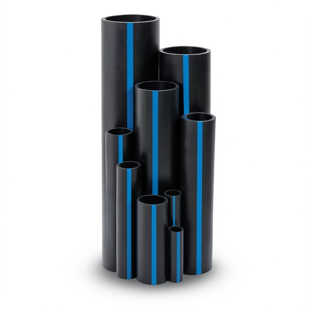 أنابيب HDPE سابكو PE 100 ضغط 6 بار قطر خارجي 250 مم سمك 9.6 مم لون اسود | سابكو