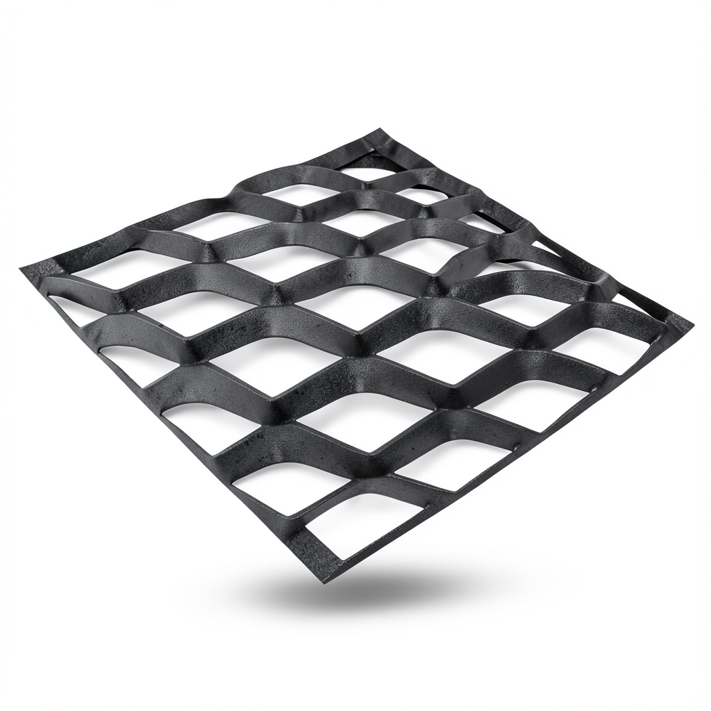 Hot Rolled Black Steel Expanded Metal Mesh 6 mm Thickness 2.44 m Width 1 m Length