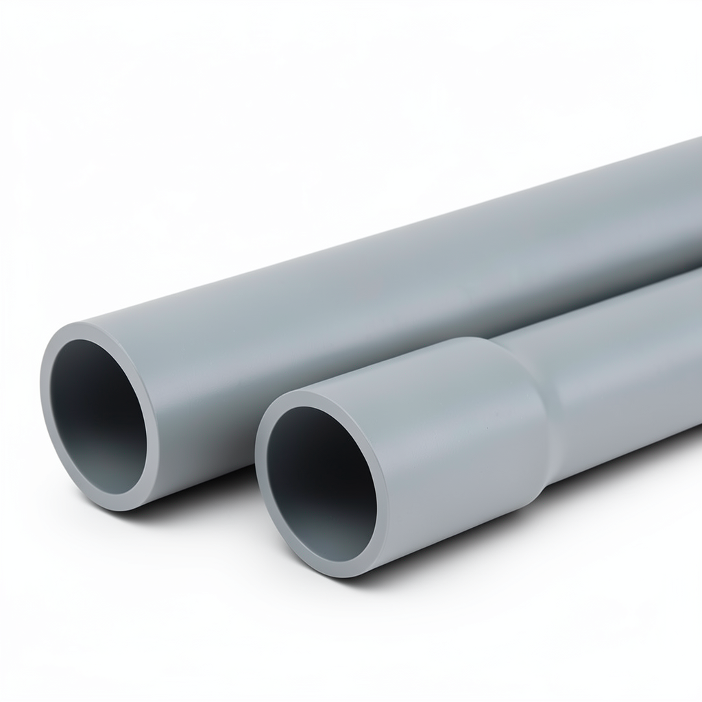UPVC Pipes Nominal Pressure 9 Bar Size 2 Inch Thickness 2.5 mm Gray