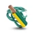 Stranded Copper Earthing Electrical Wire 35mm, 450/750V, PVC Insulated Green/Yellow - Image 1