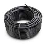 HDPE Plastic Coil Pipe Nominal Pressure 4 Bar PE 100 OD 63 mm SDR 33 Black