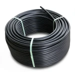 HDPE Plastic Coil Pipe PN 4 Bar PE 100, 90 mm Diameter, SDR 33, Black