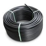HDPE Plastic Coil Pipe Nominal Pressure 4 Bar PE 100 OD 125 mm SDR 33 Black