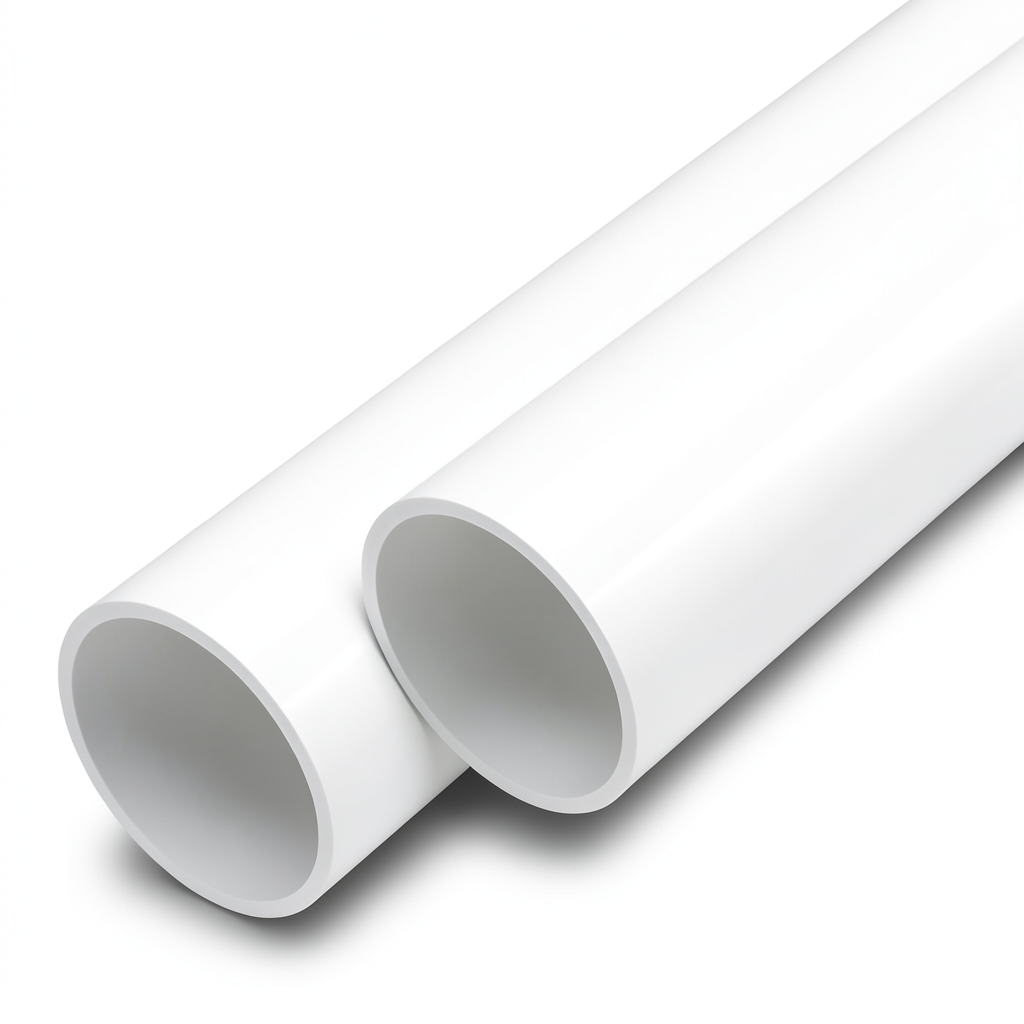 مواسير UPVC ضغط 20 بار قطر خارجي 16 مم سمك 1.5 مم لون أبيض