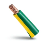 سلك تأريض نحاس مجدول 50 sq mm، 450/750V، عزل PVC اخضر/اصفر