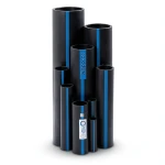 Sappco HDPE Pipes PE 100 Pressure 6 Bar Outside Diameter 630 mm Thickness 24.1 mm Black Color | SAPPCO