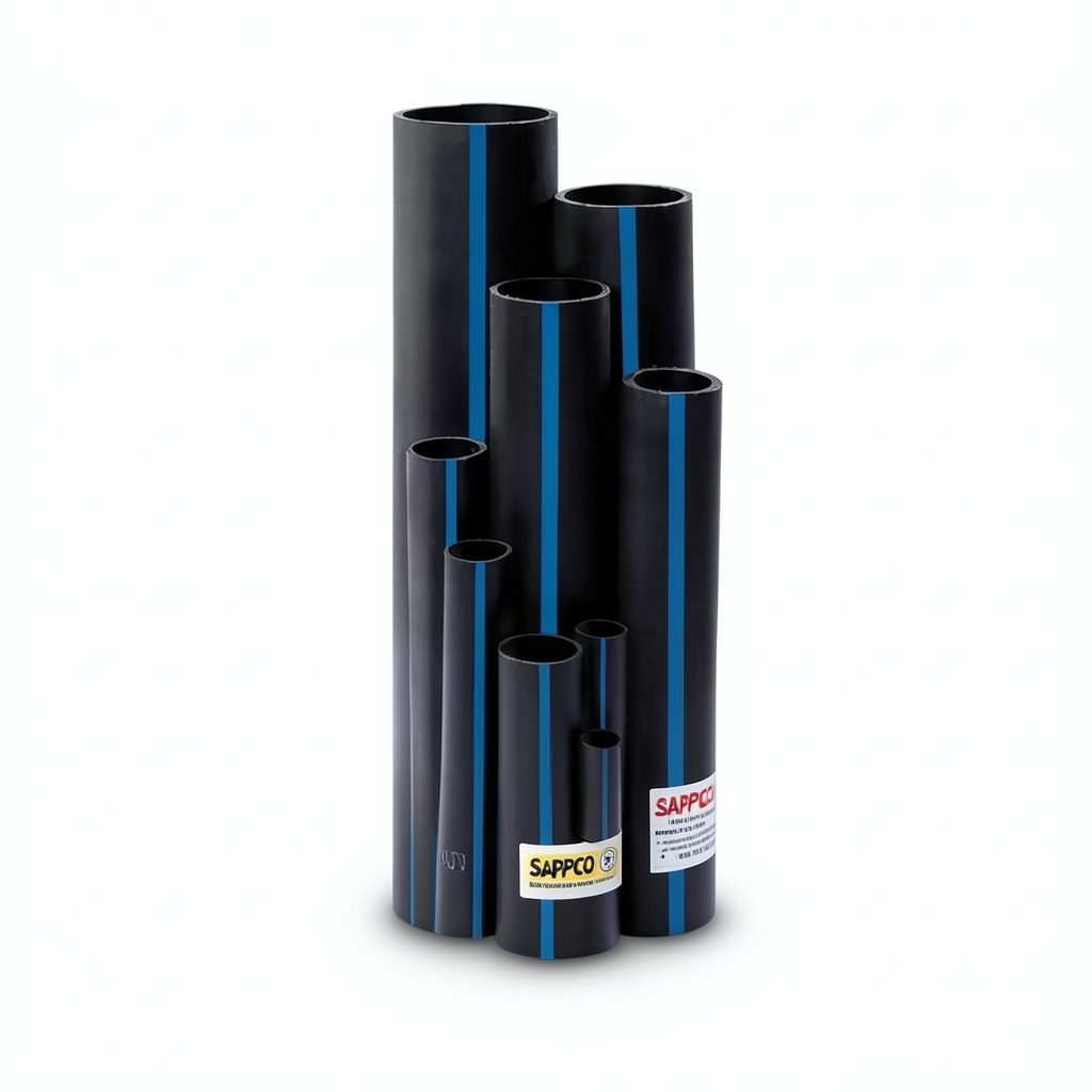 Sappco HDPE Pipes PE 100 Pressure 10 Bar Outside Diameter 32 mm Thickness 2 mm Black | SAPPCO