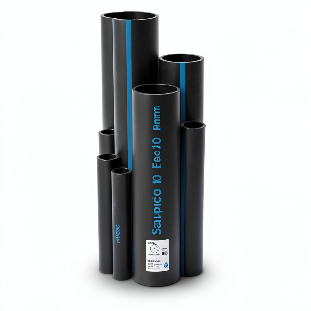 مواسير HDPE سابكو PE 100 ضغط 10 بار قطر خارجي 40 مم سمك 2.4 مم لون اسود | سابكو
