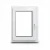 UPVC Tilt-and-Turn Window (Right Hinge)
