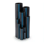 Sappco HDPE Pipes PE 100 Pressure 10 Bar Outside Diameter 125 mm Thickness 7.4 mm Black Color | SAPPCO
