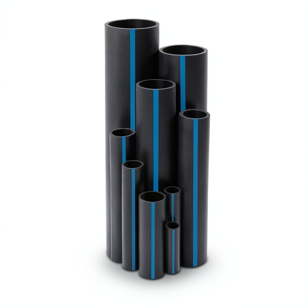 أنابيب HDPE سابكو PE 100 ضغط 10 بار قطر خارجي 125 مم سمك 7.4 مم لون اسود | سابكو