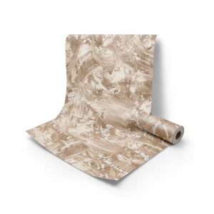 Patterned Wallpaper Light Brown 10m x 0.53m, Model 73502