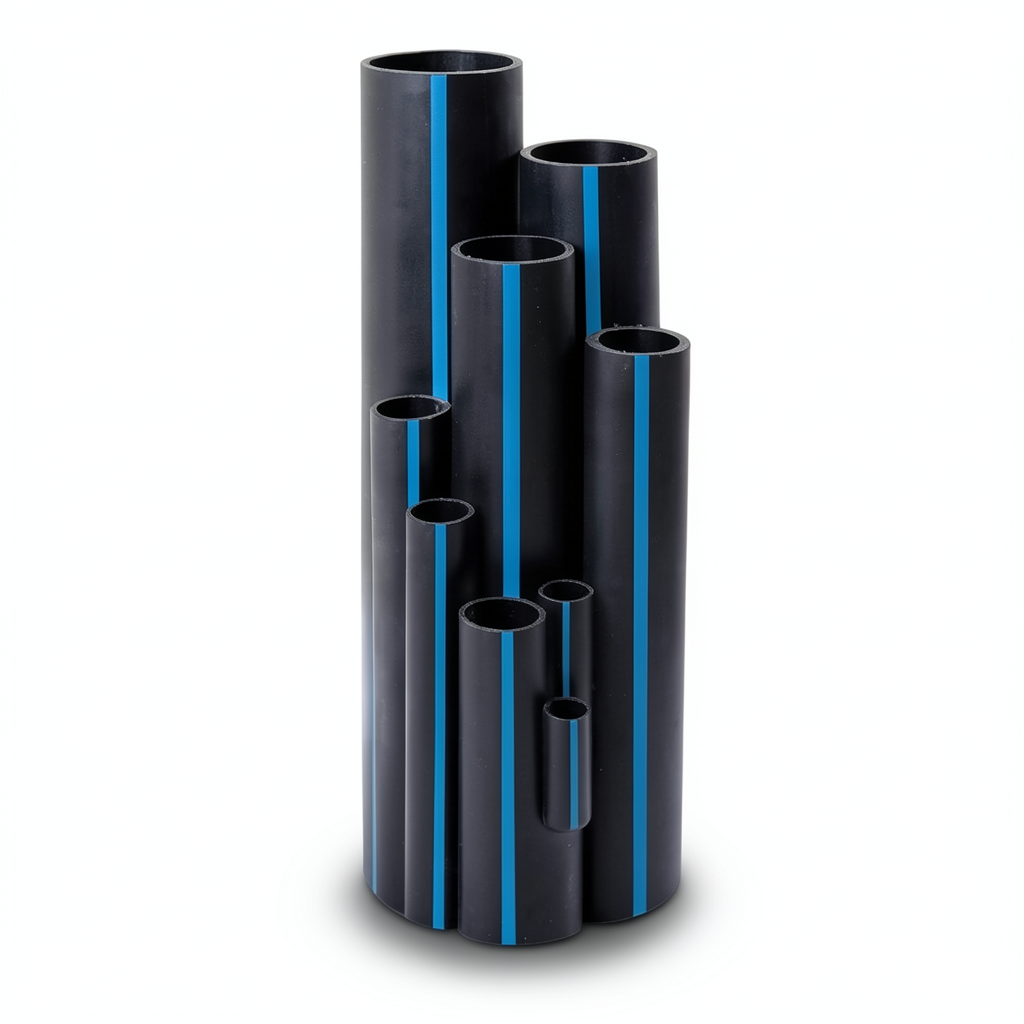 مواسير HDPE سابكو PE 100 ضغط 10 بار قطر خارجي 140 مم سمك 8.3 مم لون اسود | سابكو