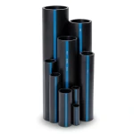 Sappco HDPE Pipes PE 100 Pressure 10 Bar Outside Diameter 180 mm Thickness 10.7 mm Black Color | SAPPCO