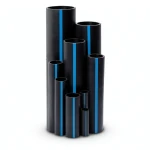 Sappco HDPE Pipes PE 100 Pressure 10 Bar Outside Diameter 200 mm Thickness 11.9 mm Black Color | SAPPCO