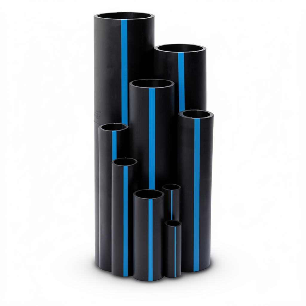Sappco HDPE Pipes PE 100 Pressure 10 Bar Outside Diameter 200 mm Thickness 11.9 mm Black Color | SAPPCO