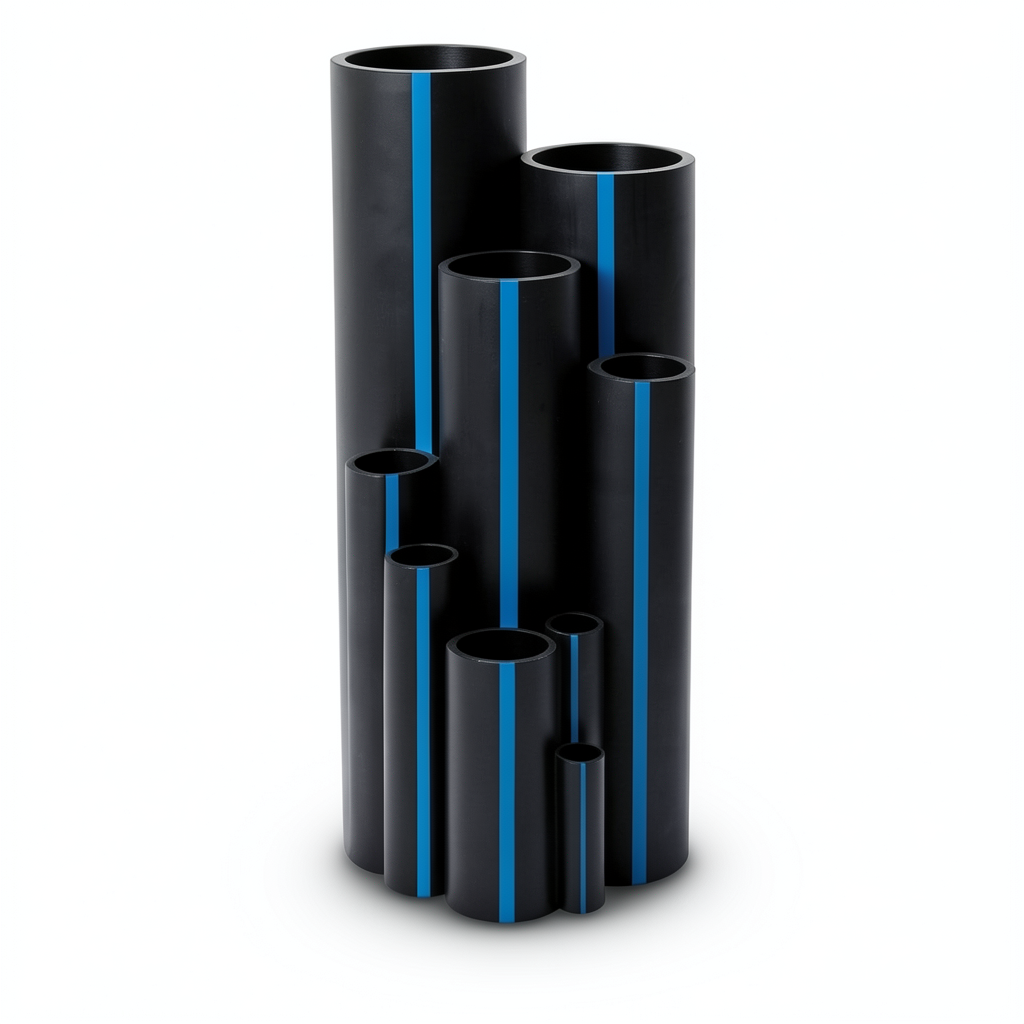 مواسير HDPE سابكو PE 100 ضغط 10 بار قطر خارجي 500 مم سمك 29.7 مم لون اسود | سابكو