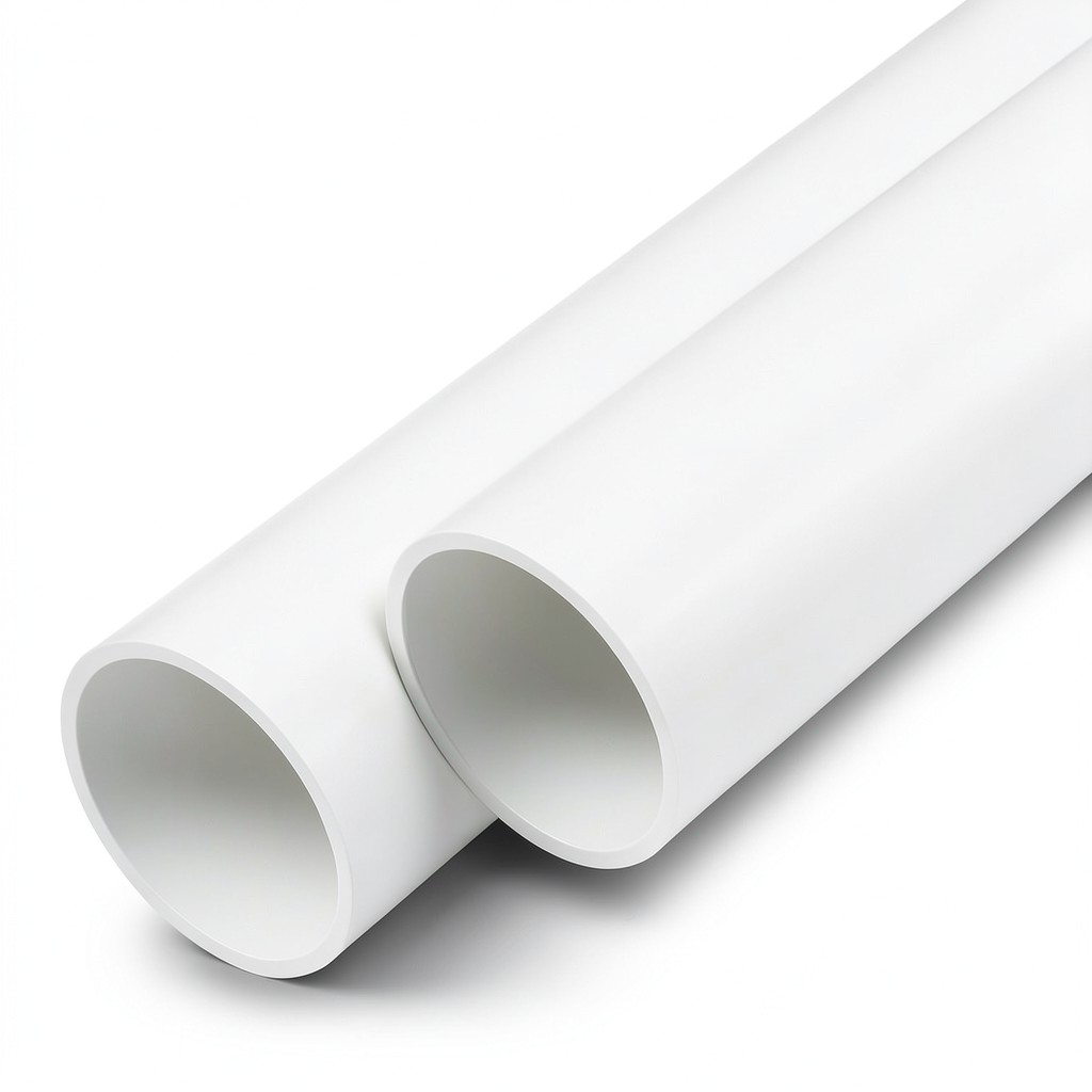 مواسير UPVC ضغط 20 بار قطر خارجي 90 مم سمك 8.2 مم لون أبيض
