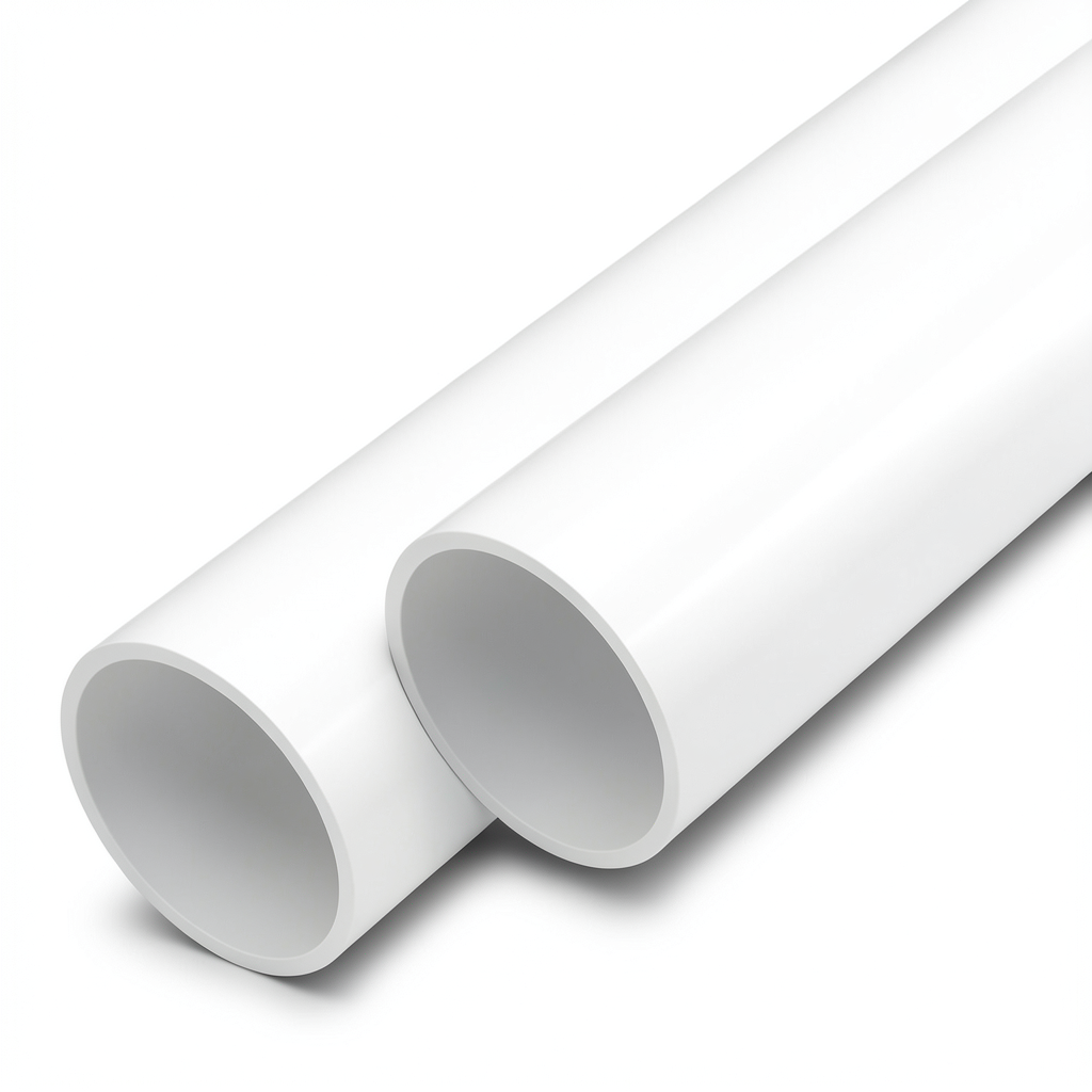 مواسير UPVC ضغط اسمي 25 بار قطر خارجي 125 مم سمك 11.4 مم لون أبيض
