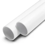 UPVC Pipes Nominal Pressure 25 Bar Outside Diameter 200 mm Thickness 18.2 mm White