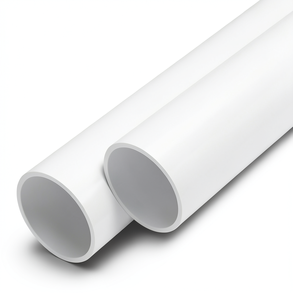 مواسير UPVC ضغط اسمي 25 بار قطر خارجي 200 مم سمك 18.2 مم أبيض