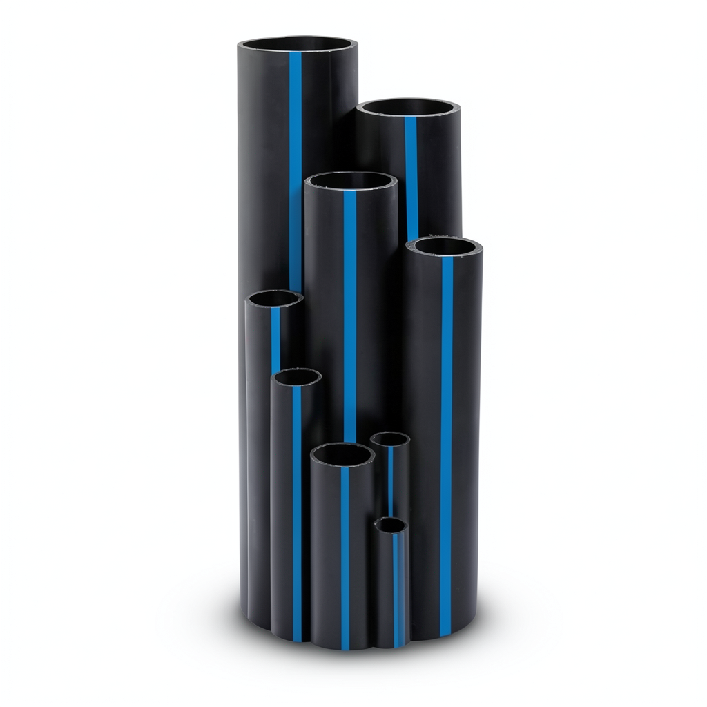 مواسير HDPE سابكو PE 100 ضغط 10 بار قطر خارجي 140 مم سمك 8.3 مم لون اسود | سابكو
