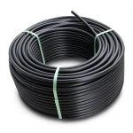 HDPE Plastic Coil Pipe Nominal Pressure 4 Bar PE 100 OD 50 mm SDR 33 Black